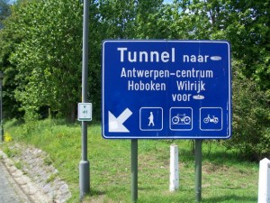 De tunnel onder de Schelde