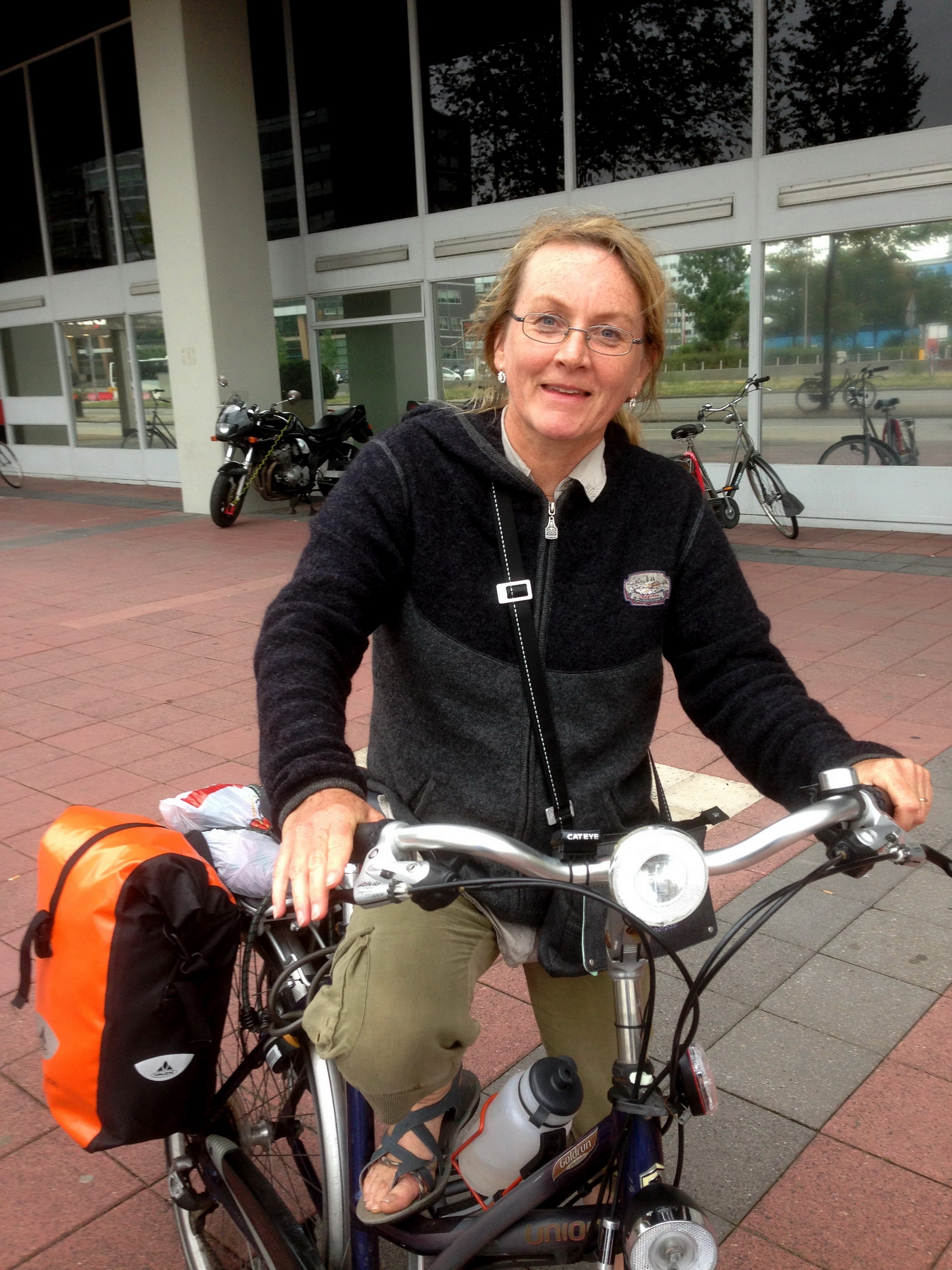 Irma uit Arle-Rixtel waarmee van Loenen naar Utrecht fietste.